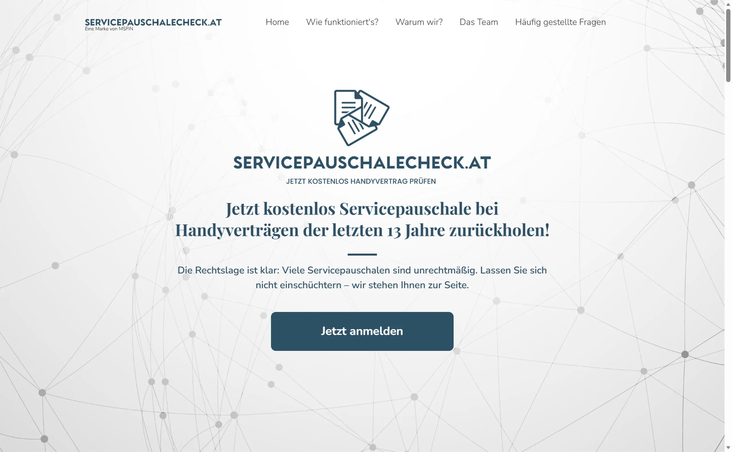 Servicepauschale Check